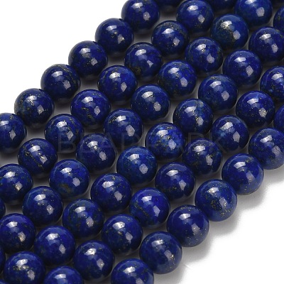Natural Lapis Lazuli Beads Strands G-L642-B05-6mm-1