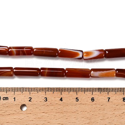 Dyed Natural Agate Beads Strands G-G203-01D-1