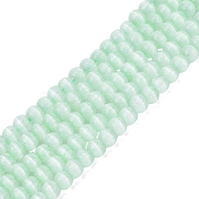 Glass Imitation Cat Eye Beads Strands GLAA-N075-01A-01-1