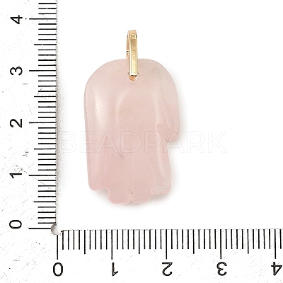 Natural Rose Quartz Carved Pendants GG-CBA5963-01A-NH-1