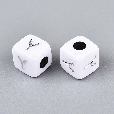 Opaque Acrylic Beads SACR-T035-03Y-1