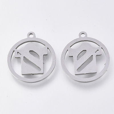 Tarnish Resistant 201 Stainless Steel Pendants STAS-S110-071P-1