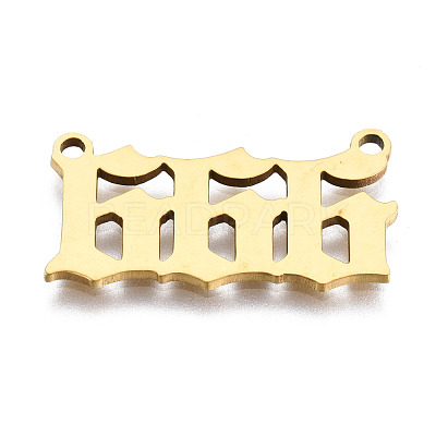 201 Stainless Steel Pendant Links STAS-S110-115G-06-1