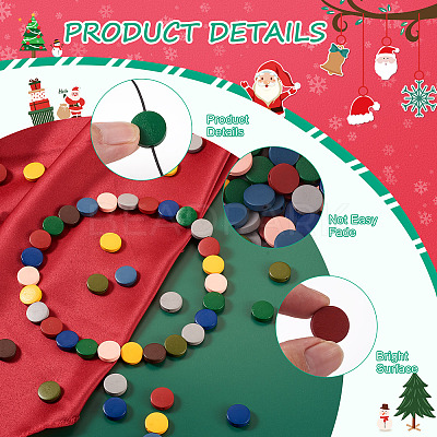 270Pcs 9 Colors Painted Natural Wood Beads WOOD-CD0001-26-1