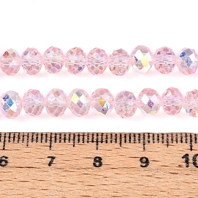 Transparent Glass Beads Strands EGLA-N016-6mm-04-1