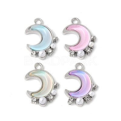 Alloy Glass Pendants PALLOY-E775-02P-1