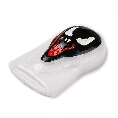 Ghost Mask Halloween Opaque Resin Decoden Cabochons RESI-R446-02B-1