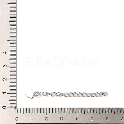 Rack Plating Brass Curb Chain Extender KK-Q807-09P-1