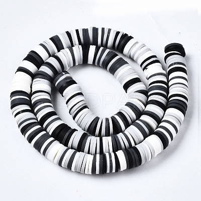 Handmade Polymer Clay Beads Strands CLAY-R089-8mm-150-1