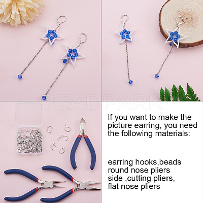 304 Stainless Steel Leverback Earring Findings X-STAS-L190-14S-1