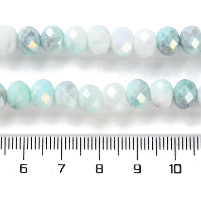 Electroplate Glass Beads Strands LAMP-S068-02J-1
