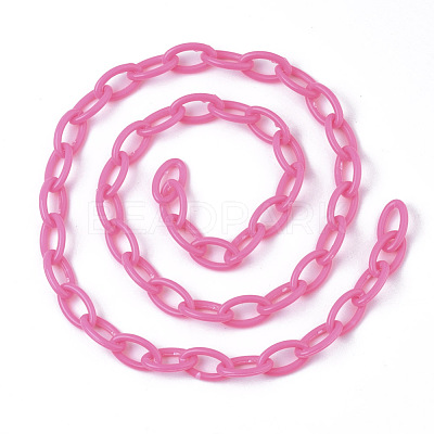 Opaque Acrylic Cable Chains SACR-N010-001F-1