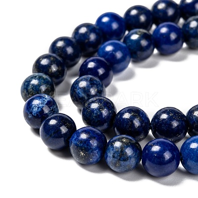 Natural Lapis Lazuli Beads Strands G-G087-8mm-1