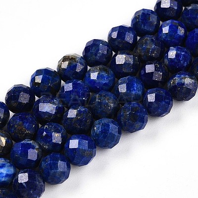 Natural Lapis Lazuli Beads Strands G-S345-6mm-24-1