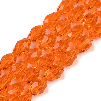 Transparent Glass Beads Strands EGLA-N013-T6mm-D09-1