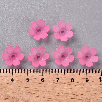 Frosted Acrylic Bead Caps MACR-S371-07A-704-1