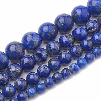 Natural Lapis Lazuli Beads Strands G-S333-8mm-013-1