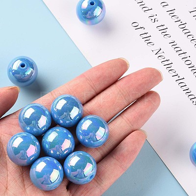 Opaque Acrylic Beads X-MACR-S370-D20mm-9-1
