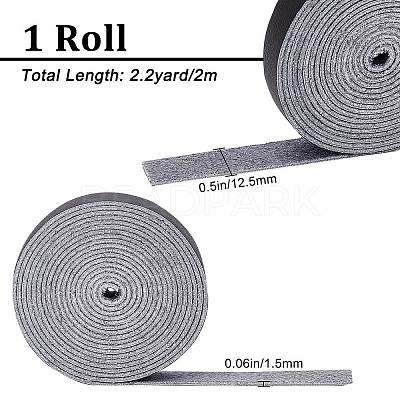 Flat Microfiber Imitation Leather Cord LC-WH0006-07A-02-1