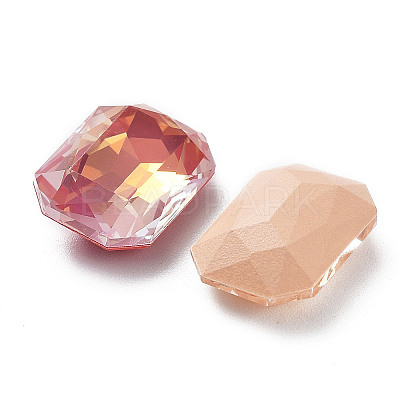 Electroplate K9 Glass Rhinestone Cabochons RGLA-M016-A03-AM-1