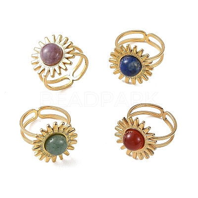 Stainless Steel Cuff Open Rings RJEW-JR01078-01-1