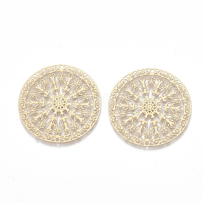 Brass Filigree Joiners Links X-KKC-T001-06MG-1