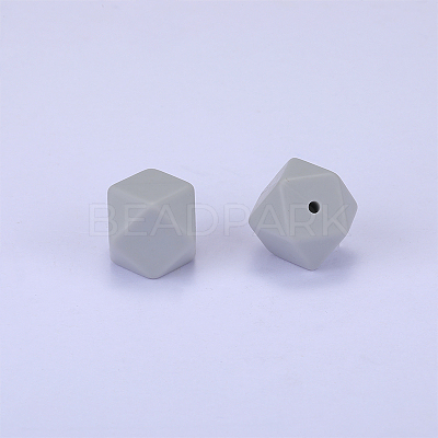Hexagonal Silicone Focal Beads SI-JX0020A-99-1