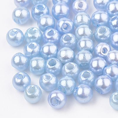 ABS Plastic Beads OACR-Q004-6mm-06-1