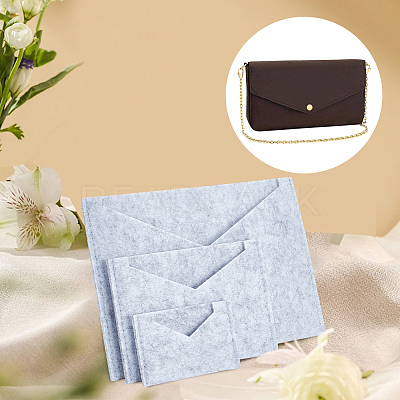 3Pcs 3 Style Wool Felt Envelope Purse Insert Organizer FIND-WR0006-70D-1