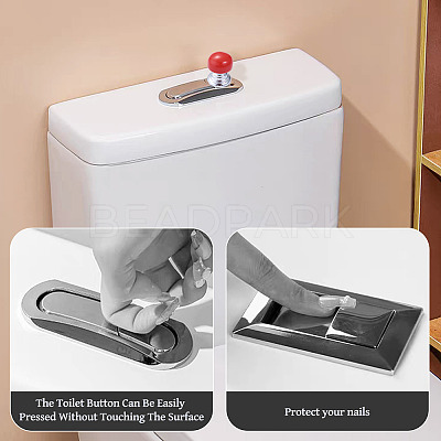 4Pcs 4 Styles Plastic Toilet Tank Button AJEW-TA0003-59-1