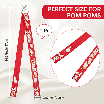 Cloth Pom Pom Holder for Backpack Cheer AJEW-WH20042-69C-1