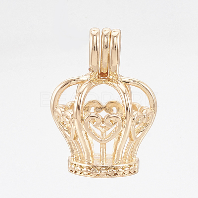 Brass Locket Pendants X-KK-Q748-075KC-1