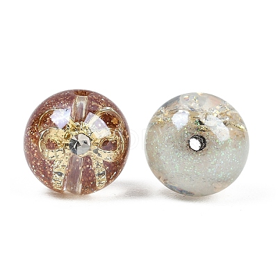Transparent Resin Alloy Beads RESI-C070-12-1