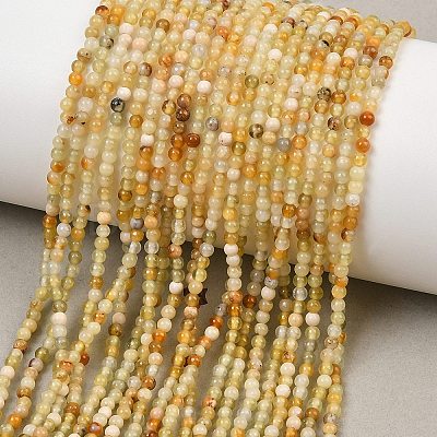 Natural Xiuyan Jade Beads Strands GG-CBA0389-A01-2mm-1
