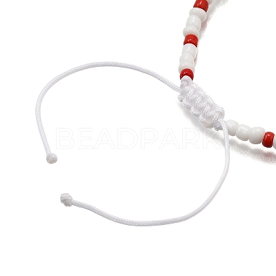 4Pcs Glass Seed Beads Braided Bead Bracelets for Men Women BJEW-TA00648-1