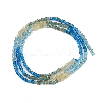 Natural Blue Green Yellow Apatite Beads Strands G-NH0050-B01-01-1