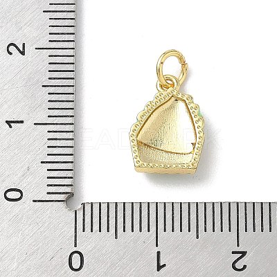 Brass Enamel Pendants KK-B155-05G-01-1