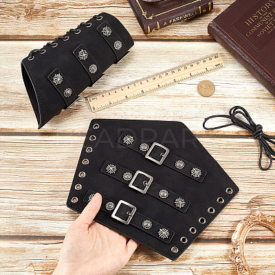Adjustable Imitation Leather Cord Bracelet AJEW-WH0010-51B-1