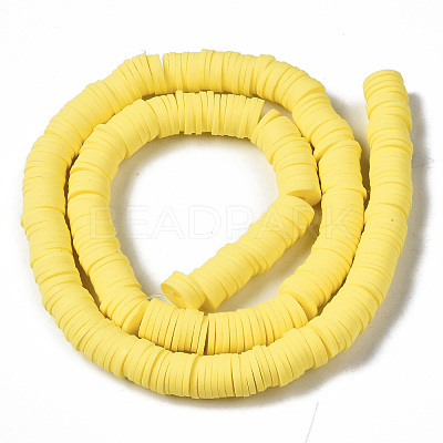 Handmade Polymer Clay Beads Strands CLAY-R089-8mm-126-1