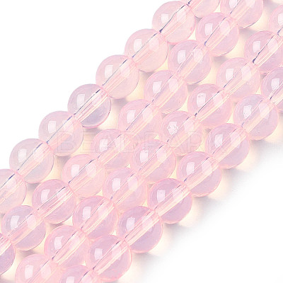 Baking Paint Glass Beads Strands X-DGLA-Q023-6mm-DB3-1