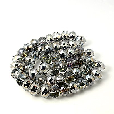 Electorplated Glass Beads X-EGLA-E005-11-1