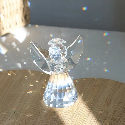 1Pc Glass Angel Display Decorations AJEW-DJ0002-49A-1