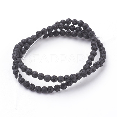 Natural Lava Rock Beads Strands g434-7-1