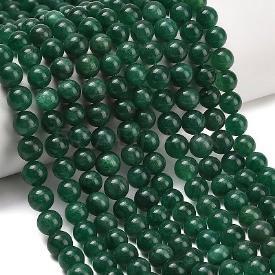 Natural Fuchsite Beads Strands G-L661-B01-8mm-B-1
