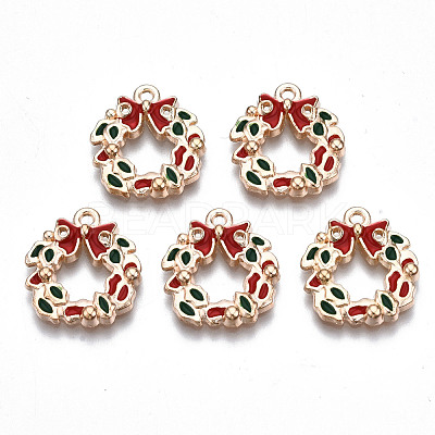 Alloy Enamel Pendants ENAM-Q442-033-RS-1