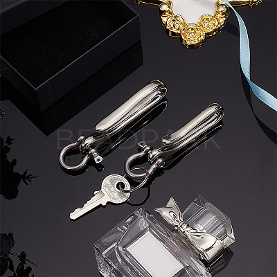 1Pc U-Shaped Brass Key Hook Shanckle Clasps KK-PH0009-54A-1
