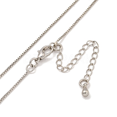 Brass Box Chain Necklaces for Women NJEW-G084-12P-1