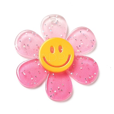 Gradient Color Transparent Acrylic Pendants OACR-H004-01A-1