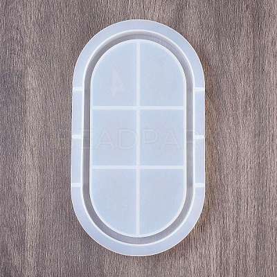 DIY Oval Storage Tray Silicone Molds DIY-B076-02B-1