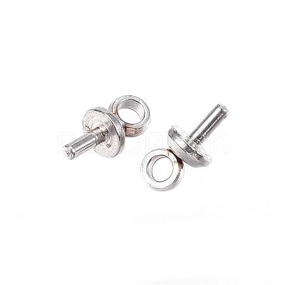 Tarnish Resistant 304 Stainless Steel Peg Bails Pendants STAS-D448-086P-1